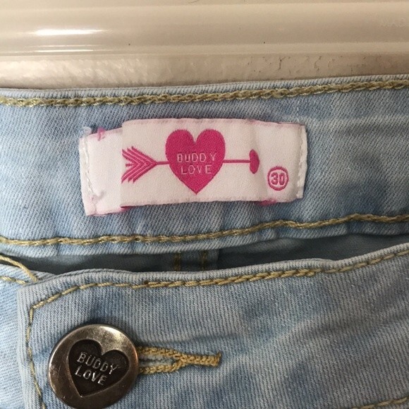 Buddy love MOONSHINE HIGH-WAISTED FLARED JEANS - LIGHT WASH size 30 - Picture 7 of 16